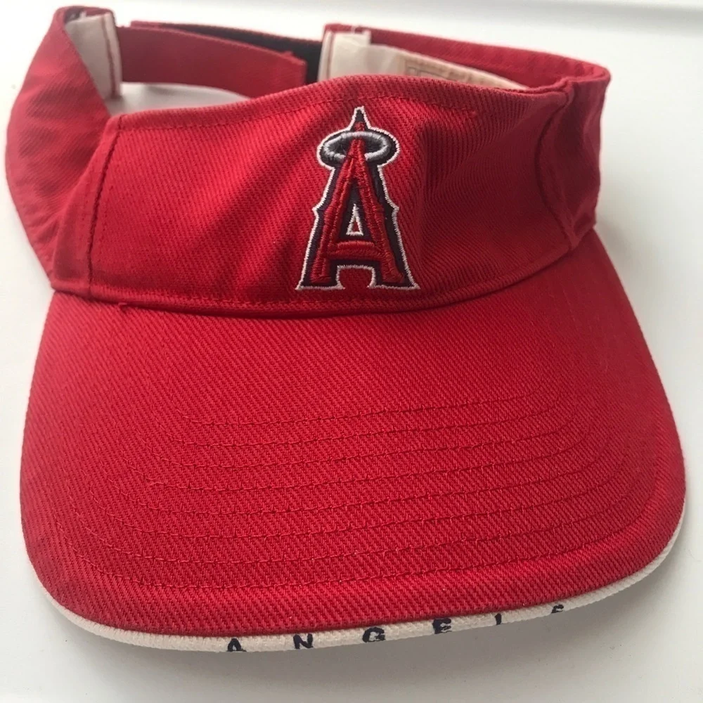 3/$15 Twins enterprise x MLB Los Angeles angels red visor